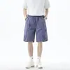 Anyang 2026 Verano Nuevos Pantalones Cortos de Trabajo con Cordón Cinco Bolsillos Multibolsillos Ligeros Transpirables Casuales de Longitud Media Transfronterizos