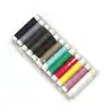 Set de 12 rollos de hilo de coser hecho a mano, accesorios para kit de costura, hilo para coser a mano en casa para reparaciones, rollos pequeños de hilo de poliéster para costura DIY