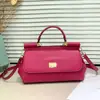 Série Dama da Sicília Simples e Versátil Estampa de Palmeira Bolsa de Ombro Cruzada Única Moda para Trabalho e Festa Bolsa Feminina Atacado