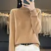 Diseño Versátil para el Trayecto Diario, Cuello Cómodo, Suéter de Punto Sin Costuras para Otoño/Invierno con Cuello Semi Alto