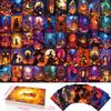 50 nuevas tarjetas de pared de Halloween tarjetas de decoración de dormitorio interior postales de vacaciones de Halloween tarjetas de mensaje