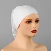 Nuevo pañuelo para la cabeza de mujer transfronterizo, gorro de encaje de cobertura total, gorro de una sola capa semitransparente/totalmente transparente, gorro base, pañuelo para la cabeza