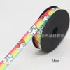 Ponto DIY grampo de cabelo laço feito à mão fita 25mm desenho animado Base morango Kitty fita de costela