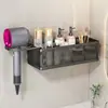 Organizador de pared para baño multicapa, multicompartimento para lavabo, no requiere taladro, para guardar secadores de pelo y artículos de tocador