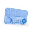 Tapete de silicone para animais de estimação direto da fábrica, tapete de silicone para comida lenta de cães e gatos, flexível e resistente a mordidas
