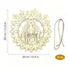 Amazon Halloween Natal Placa Decorativa de Madeira Pendurada TikTok Não Acabado diy Fatia de Madeira Xiyin Decoração de Porta Janela