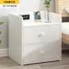 Nueva Mesa de Noche Nueva Simple Moderna Casa de Alquiler Uso Doméstico Gabinete de Noche Pequeño Simple Estante de Almacenamiento de Noche