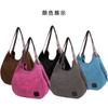 Bolso de hombro de lona para mujer, nuevo bolso de viaje de color sólido 2021, bolso de lona de gran capacidad al por mayor.