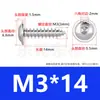 Tornillos Autorroscantes de Acero Inoxidable 304 con Cabeza Hexagonal Redonda y Arandela, Cabeza de Champiñón, Cabeza Plana Grande, Tornillos para Madera M3M4M5M6
