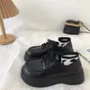 Zapatos Mocasines de Cordones de Suela Gruesa Más Vendidos para Mujer 2026 Otoño/Invierno Nuevo Estilo Británico Zapatos Individuales Versátiles con Faldas Zapatos de Cuero con Forro de Lana para Mujer
