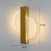 Lámpara de Pared Acrílica de Lujo Ligero Sala de Estar Nórdica Pared de Fondo de TV Dormitorio Mesita de Noche Creativa Cálida Pasillo