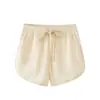Shorts Esportivos Femininos de Corte Solto para o Verão, Novos Shorts Casuais de Cintura Alta para Casa e Dormir, Hot Pants Esportivos de Malha Terry, Calças Esportivas