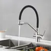 Torneira OZON preta três em um para cozinha, com água quente e fria, giratória universal, adequada para lavatório e pia, com função de purificação de água para beber diretamente