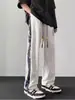 Novas Calças Esportivas Masculinas para Primavera, Verão e Outono, Calças de Moletom Wide-Leg, Calças Retas Casuais Soltas, Simples, Modernas, Estilo Chinês