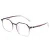 Gafas Retro Poligonales de Color Cambiante Transfronterizas, Versátiles y de Moda, Gafas Anti Luz Azul, Simples y Casuales, Se Pueden Personalizar con Graduación