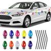 RFM030 Bombilla de luz navideña calcomanía para coche rejilla de panal magnética calcomanía reflectante decoración navideña calcomanía para refrigerador puerta de garaje