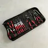 Juego de Abrazaderas para Tubería de Cable de Tracción 9 Piezas en Empaque de Caja de Avión, Artículo Popular de Exportación Transfronteriza, Pinzas Tipo Tigre, Pinzas de Sujeción, Pinzas para Tubería de Aceite