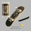 Juguete de patineta de dedo Amazon con explosiones transfronterizas rusas, rodamiento de aleación de arce de cinco capas, descompresión de la punta del dedo del pulgar.