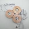 Base de Madera Maciza con Luz LED Base de Cristal Luz de Noche Redonda Base Iluminada USB Luz de Colores Mayoreo
