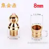 Accesorios de Tapa de Cobre para Calabaza, Colgantes de Juguete Culturales, Anillos Metálicos Electrochapados, Botella de Rapé Bodhi de Boca de Cobre, Accesorios de Botella de Cobre y Cinabrio