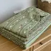 Colcha de verão de gaze dupla com estampa floral pastoral estilo Ins, Classe A para bebês e mães, tamanho individual e de casal, colcha fina de verão para ar condicionado