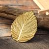 Flor de Hoja de Metal DIY Accesorio para el Cabello de Novia Pendiente de Estilo Antiguo Colgante Flor de Hierro Electrochapada Adorno para el Cabello Estilo Nacional