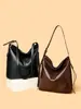 Bolsa de Hombro de Venta Caliente Transfronteriza Comercio Exterior Al Por Mayor Bolsa Grande Simple Práctica Tacto de Alta Gama Cuero Suave Bolsa para Viajar Simple para Mujer