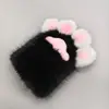 Luvas de Pelúcia Super Fofas, Exposição de Anime Bidimensional Fantasia de Animal Adereços de Cosplay, Luvas Sem Dedos Simuladas de Garra de Animal, Luvas Coloridas
