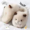 Lindas Pantuflas de Algodón para Mujer, Nuevo Estilo Otoño/Invierno 2026, Para Casa en Interiores, Antideslizantes, Con Felpa, Cálidas, Suela Gruesa, Pantuflas de Felpa