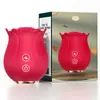 Vibrador de succión con forma de rosa transfronterizo para mujeres, vibrador de lamido de lengua, productos eróticos y juguetes para adultos para mujeres