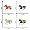 Broche de Caballo del Zodiaco de Alta Gama 2026 con Diamantes Brillantes, Accesorio de Ropa Animal de Lujo Ligero, Accesorio de Pin de Nicho