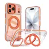 Adequado para Capa de Celular Magnética Transparente Xuncai para iPhone 18 Promax X Apple 17 Pro com Suporte Giratório Capa Protetora