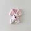 Cachecol de Inverno Infantil Qiunan, Cachecol de Pelúcia Fofo de Desenho Animado para Meninos e Meninas, para Manter Aquecido e Prova de Frio, Cachecol para Pescoço de Bebê