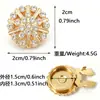 Botões de Punho Girassol Full Diamond, Botões de Punho para Camisa, Botões de Metal, Botões de Punho Masculinos de Luxo, Conjunto de Botões de Punho Costas de Tartaruga