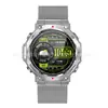 Reloj Inteligente Kt85 Transfronterizo Frecuencia Cardíaca Linterna Llamada Bluetooth Asistente de Voz Luz Morada Reloj para Deportes al Aire Libre