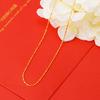 Collar de Oro Arena Vietnamita para Mujer Verano Colgante Duradero Cadena Clavícula Latón de Alta Gama Joyería Artificial Genuino