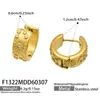 Pendientes de Aro Florales de Estrella y Luna Elegantes Europeos y Americanos Incrustados con Circonita y Chapados en Oro Real de 18 Quilates, Pendientes de Acero Inoxidable de Moda y de Alta Gama