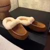 Zapatos Planos Redondos Retro Botas de Nieve para Mujer 2025 Invierno Forrados de Felpa Cálidos Zapatos de Algodón Antideslizantes