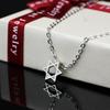Versão coreana temperamento doce pequenas estrelas cobre prata micro cravação zircônia diamante estrela de seis pontas pequeno pingente joias colar atacado
