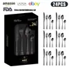 Cubiertos de Acero Inoxidable Transfronterizo de Amazon Cuchillo y Tenedor 1010 Cuchillo, Tenedor y Cuchara de Estilo Occidental Juego de 24 Piezas Cuchillo y Tenedor para Carne Caja de Regalo