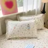 Fundas de almohada de algodón puro, frescas y sencillas, un par de fundas de almohada 100% algodón de 48x74cm, paquete individual para una persona, modelo nuevo 2