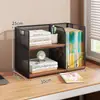 Estantería de escritorio, estante de almacenamiento para libros ilustrados infantiles, atril de escritorio, organizador de libros simple, estantería, caja de almacenamiento