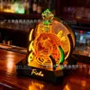 Porta Botellas de Vino Luminoso Base para Champagne Licor Display de Xo Pica Soporte Ktv Estante de Vino Láser Porta Botellas As de Picas