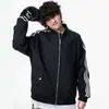 Chaqueta Deportiva Casual Versátil Nueva de Primavera y Otoño Enbu, Chaqueta Rayada de Marca de Moda Estilo Americano Unisex