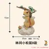 Artesanato de Resina de Coelho e Esquilo Simulados para Decoração de Paisagismo de Pátio Externo, Ornamentos de Jardim Criativos para Vilas, Transfronteiriço