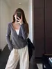 Sensación perezosa y relajada Sudadera con capucha casual que reduce la edad Chaqueta adelgazante Top para mujer 2026 Otoño/Invierno Nuevo H091915