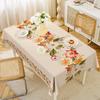 Toalha de Mesa Impermeável e à Prova de Óleo Sem Lavar Estilo Pastoral Mesa de Jantar Mesa de Centro Tapete de Mesa Estilo Ins Retangular Mesa de Jantar de Alta Qualidade