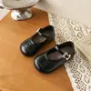 Zapatos de Princesa de Moda para Niñas Pequeñas - Novedad Primavera 2026 Estilo Coreano, Zapatos Individuales de Cuero Elegantes y Versátiles para Niñas