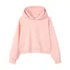 Moletom com capuz feminino curto estilo europeu e americano 350g, jaqueta com capuz outonal de corte solto que emagrece com texto estampado