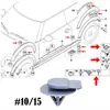 0713275782 es adecuado para clips, clips de plástico y sujetadores del arco de rueda del guardabarros del BMW Mini Cooper mini.